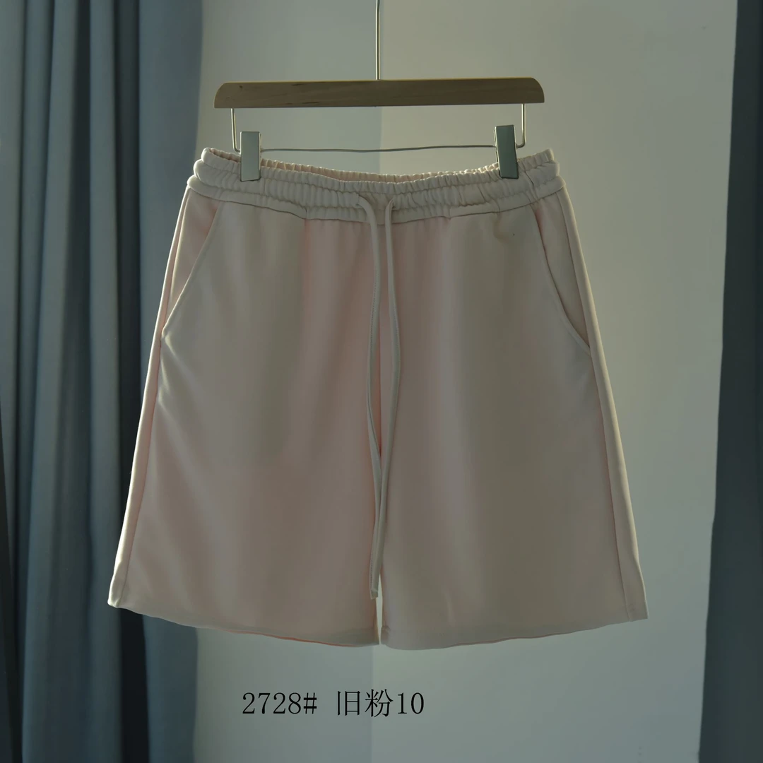ISLANDFERRY品牌撤柜100%纯棉350克重磅水洗男女纯色五分裤520