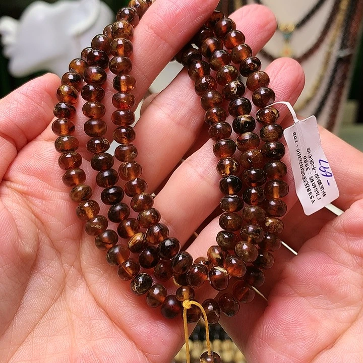 未镶嵌琥珀手串6血蜡花