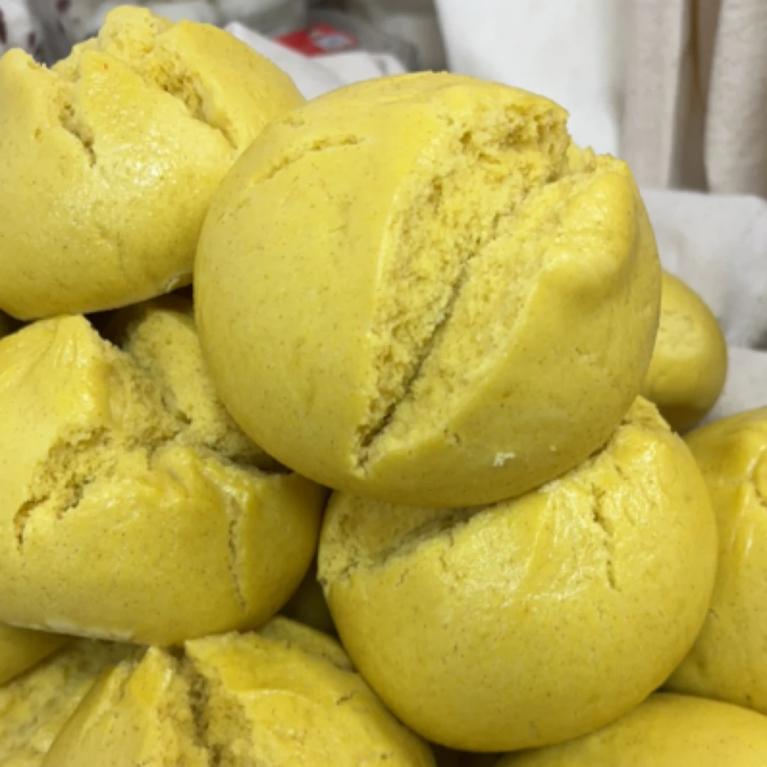 【大盈家】小米馒头，面点一定加热吃，小米湿的磨粉，蒸制的馒头，味道太足了