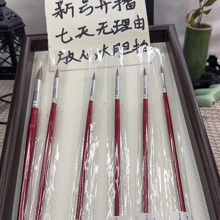 专业级水彩画笔套装六支装