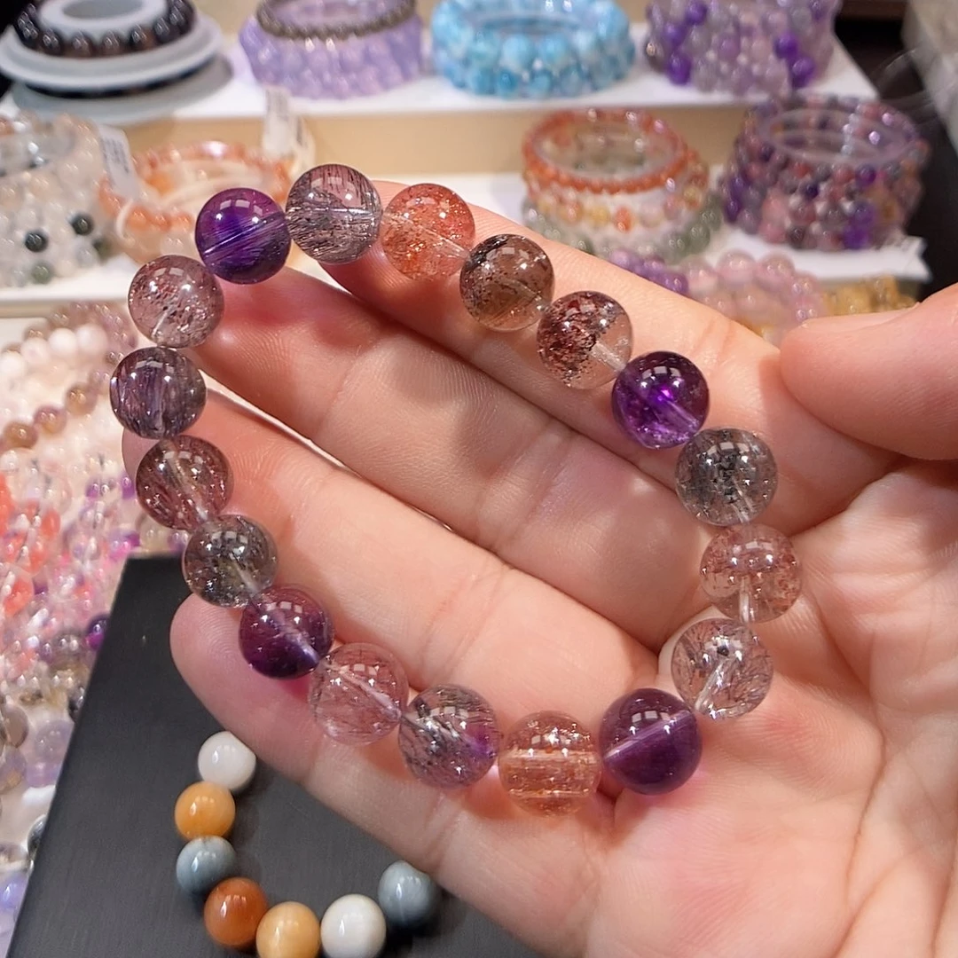 水晶手链未镶嵌AA高级超七10mm