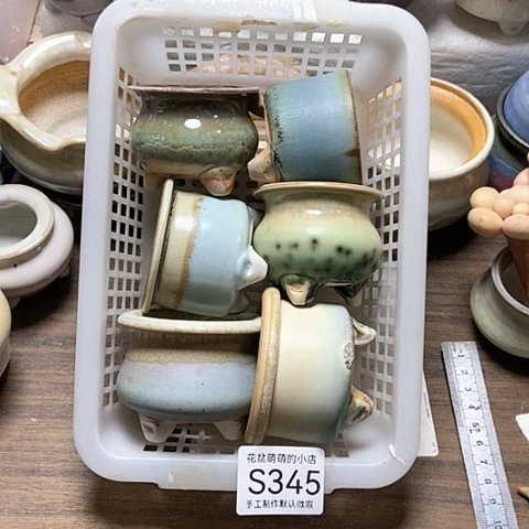 紫砂花盆345瑕疵品口径5到6左右无售后