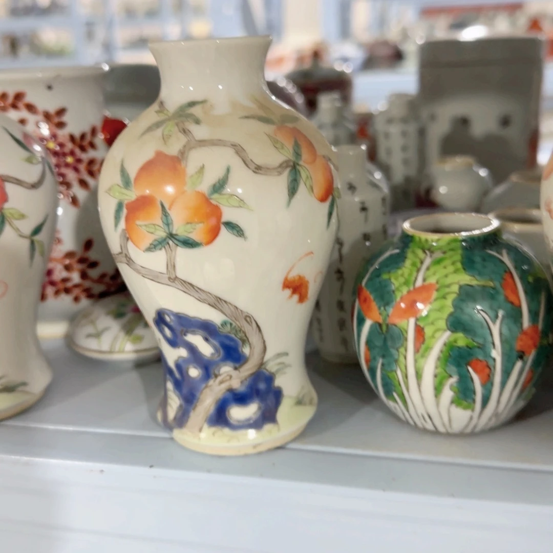 手绘瓷器，全部处理