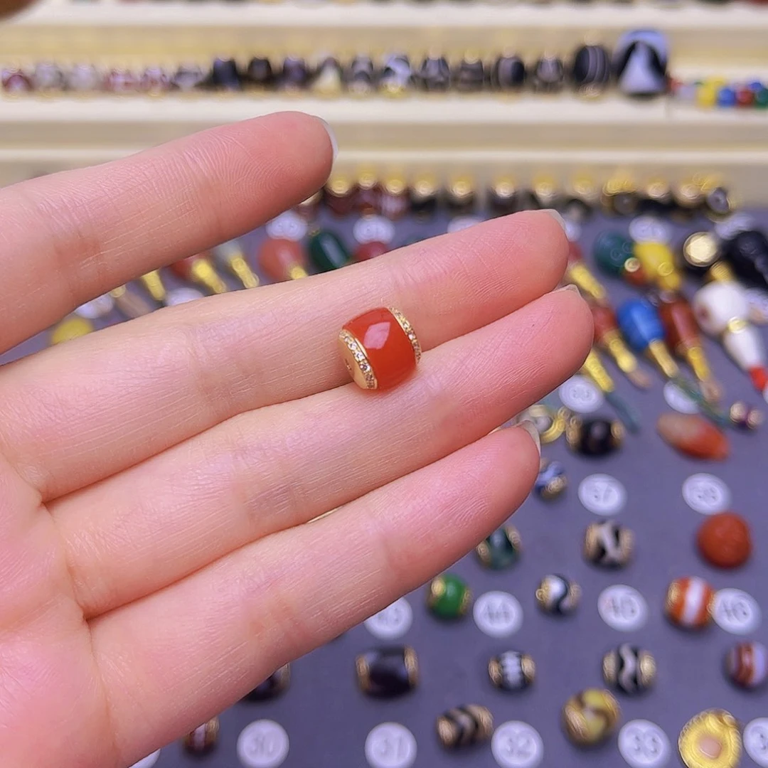 玛瑙/玉髓隔珠未镶嵌拓****新