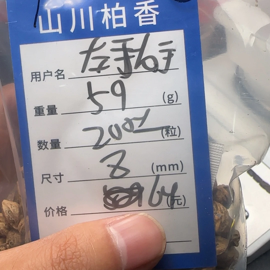 左***手吊坠柏香籽/百香籽