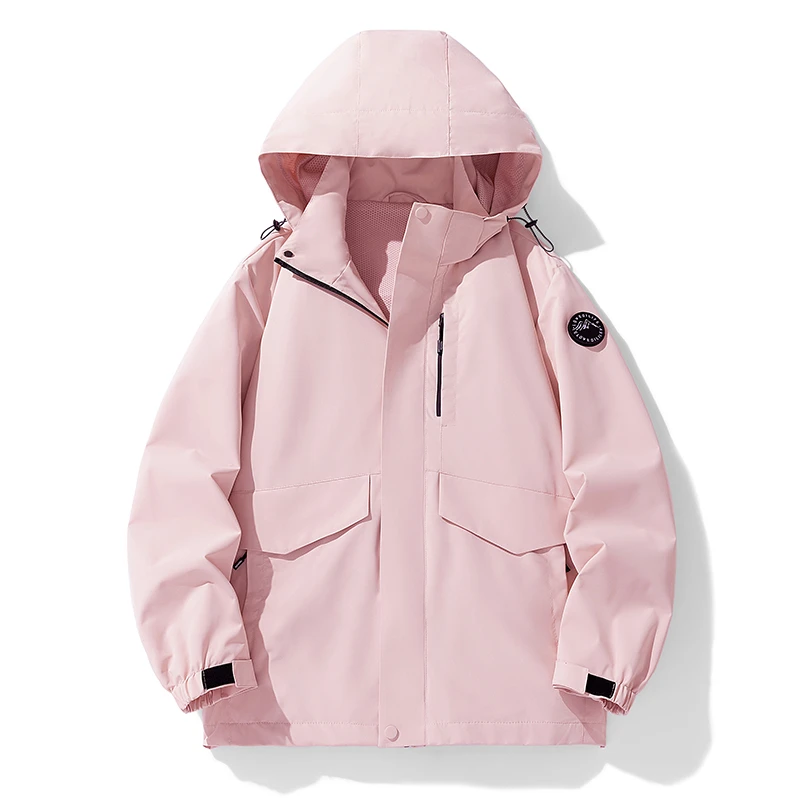 春秋防风可拆卸帽情侣休闲工装户外开衫夹克外套P