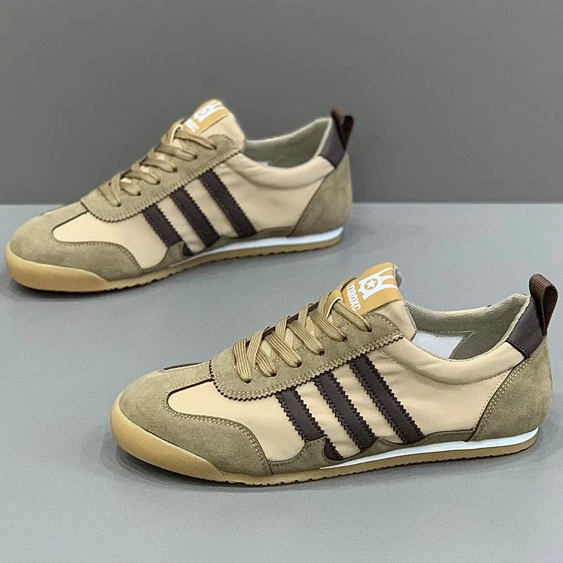 2026年秋冬男士德训鞋三道杠轻质软底阿甘鞋百搭休闲鞋平底开车鞋