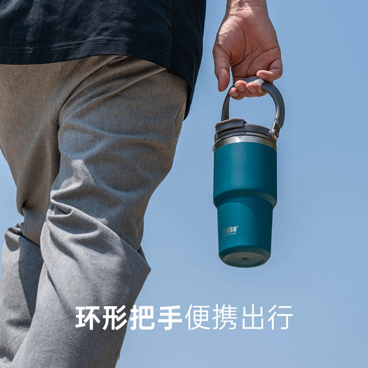 手提冰霸保温杯车载咖啡水杯不锈钢大容量保温运动壶精致带盖户外