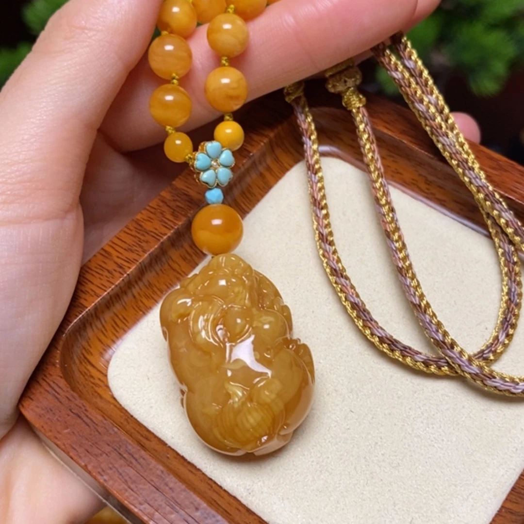 【闪购商品】蜜蜡颈饰未镶嵌项链