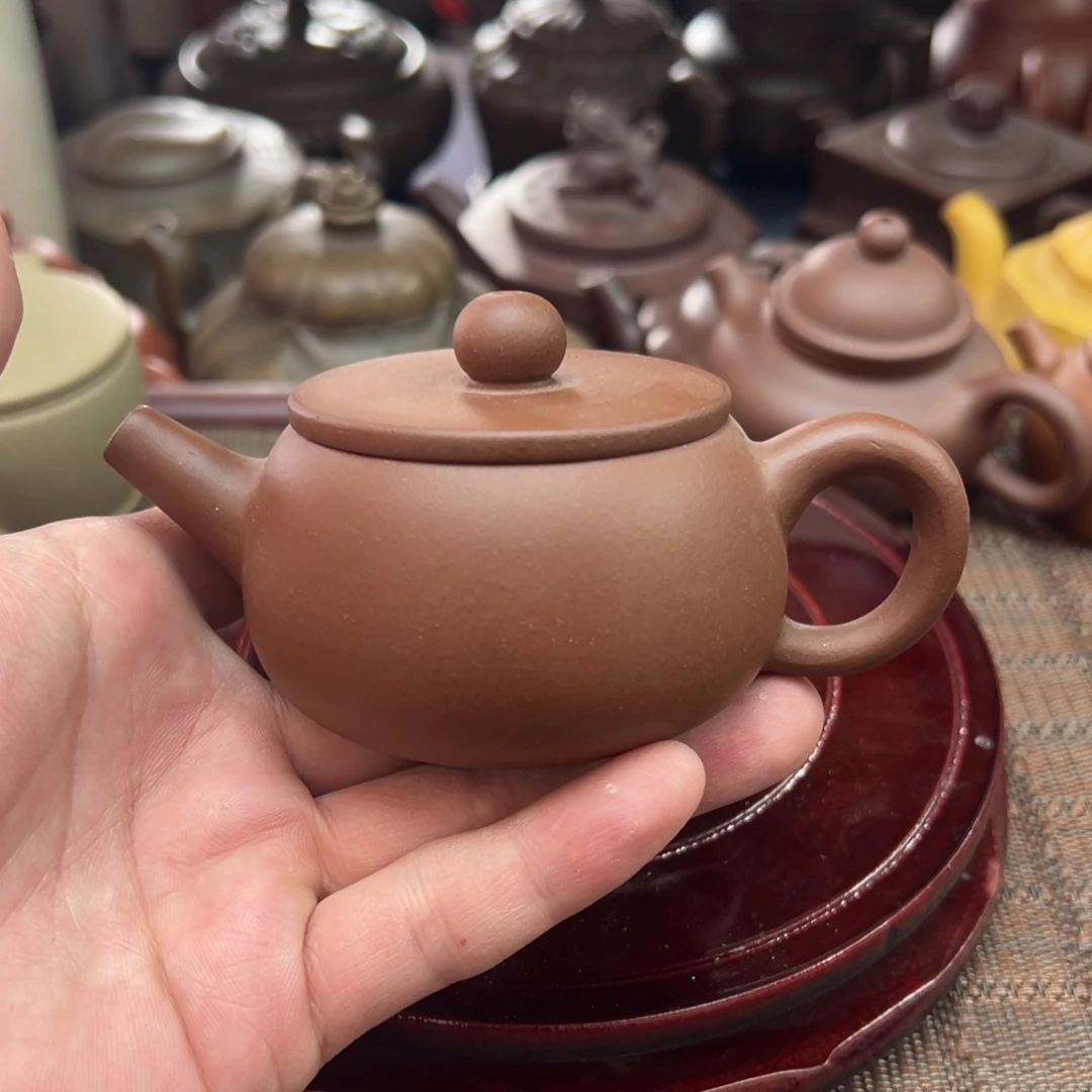 茶壶紫砂宜兴原矿紫砂壶130毫升容量
