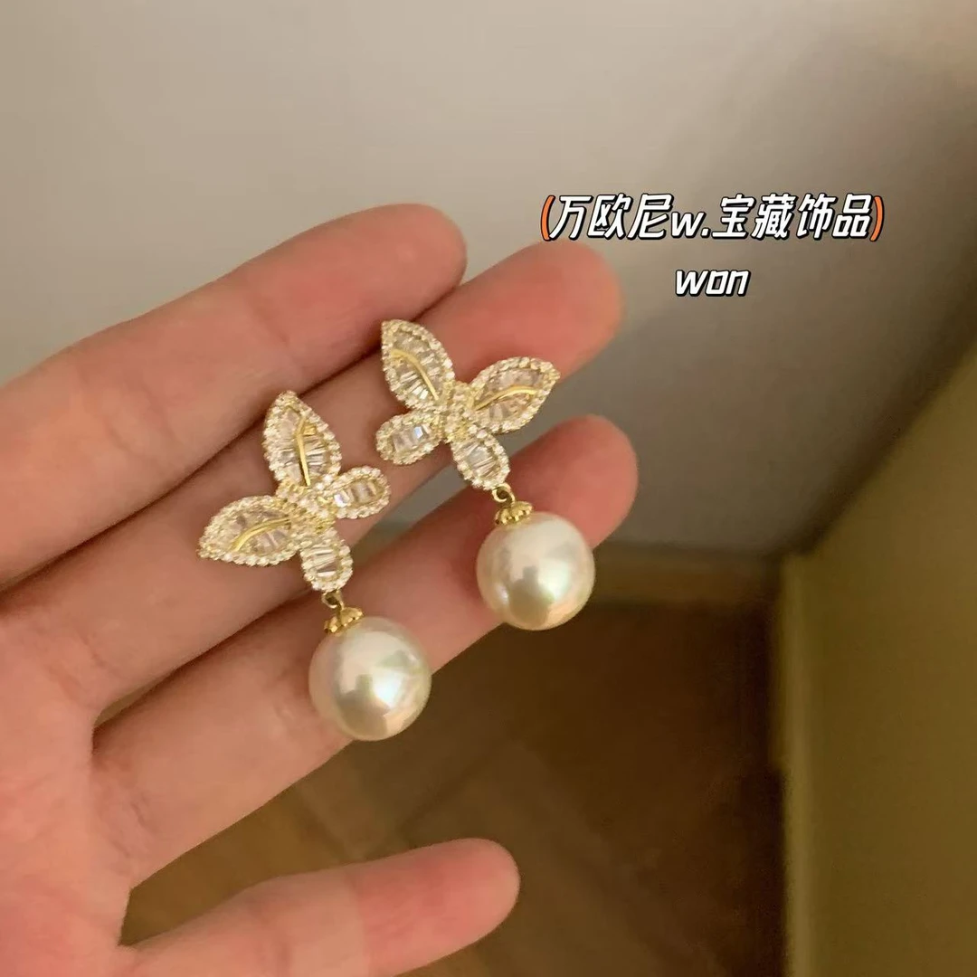 CHANGE x 福蝶猪猪耳饰 气质轻奢复古法式百搭