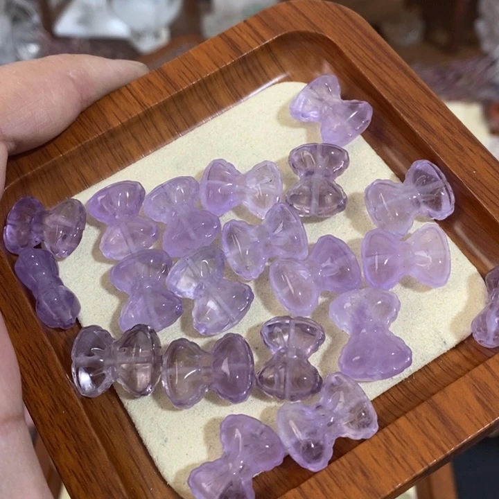 紫水晶蝴蝶结未镶嵌水晶