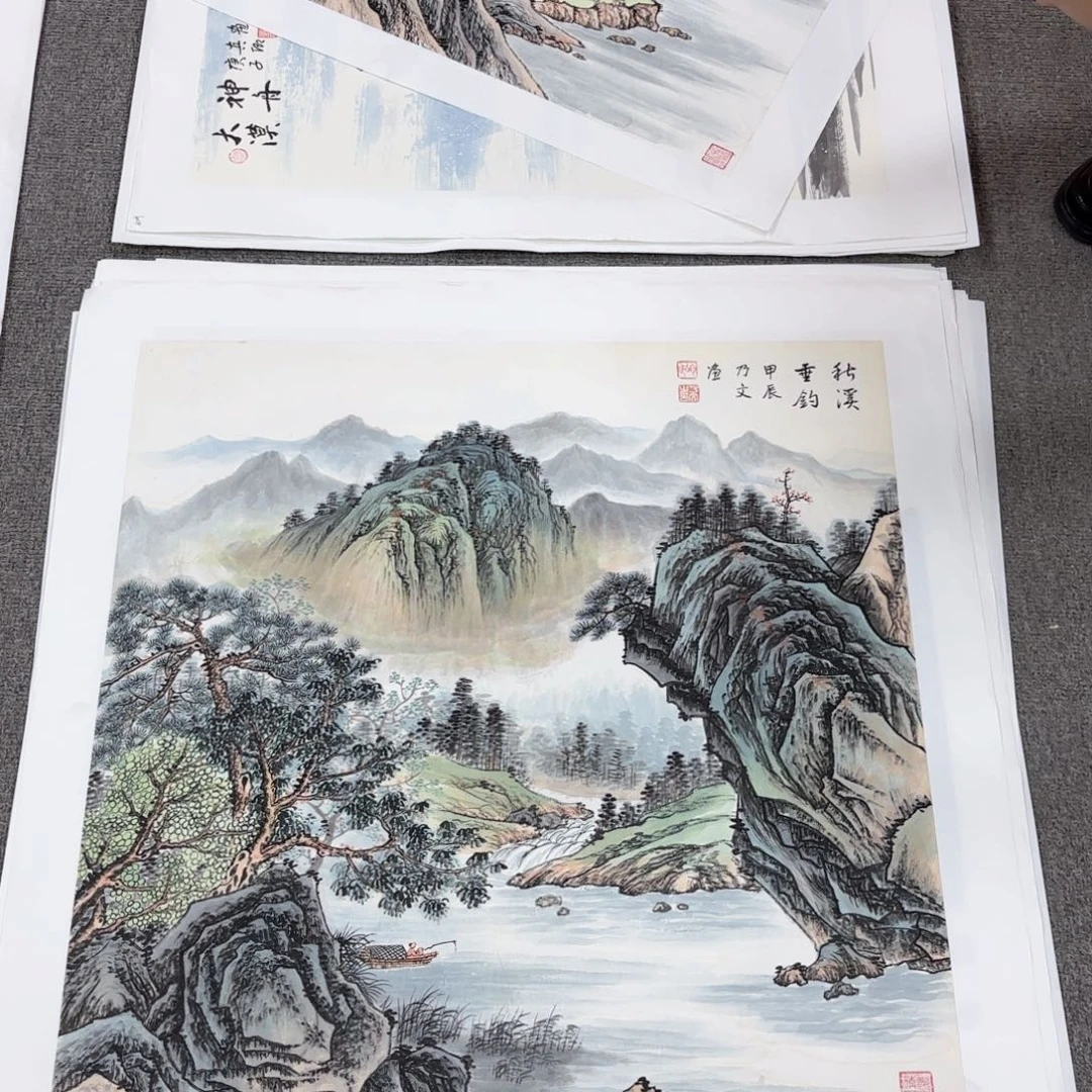 国画国画作品多次
