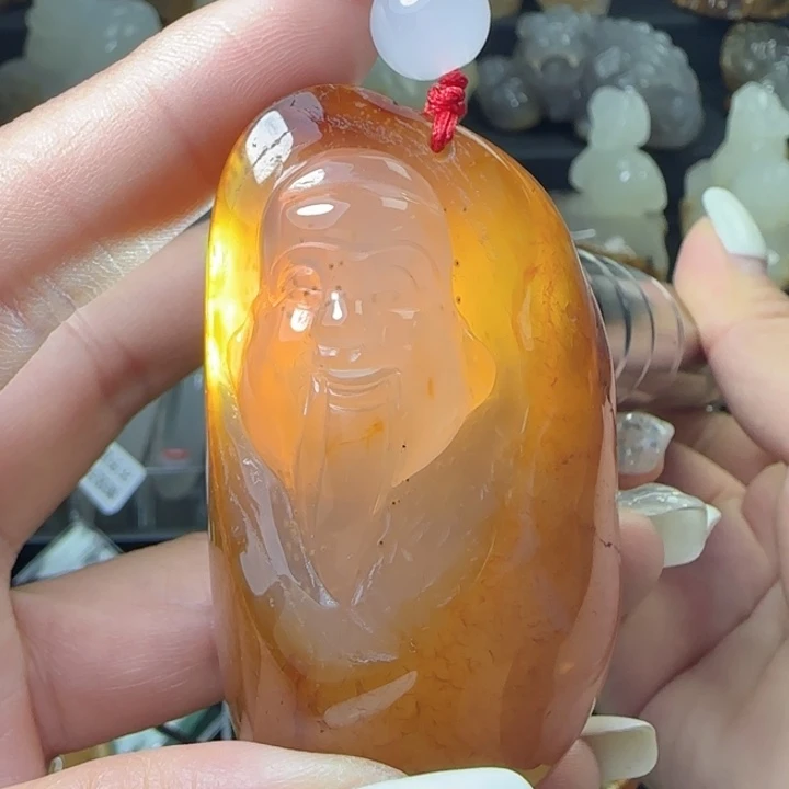 玛瑙/玉髓合金手把件