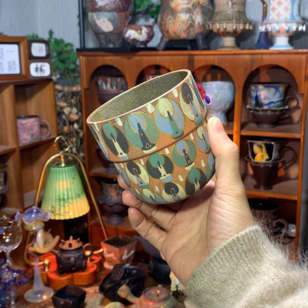 陶｜敦煌千佛 手握杯