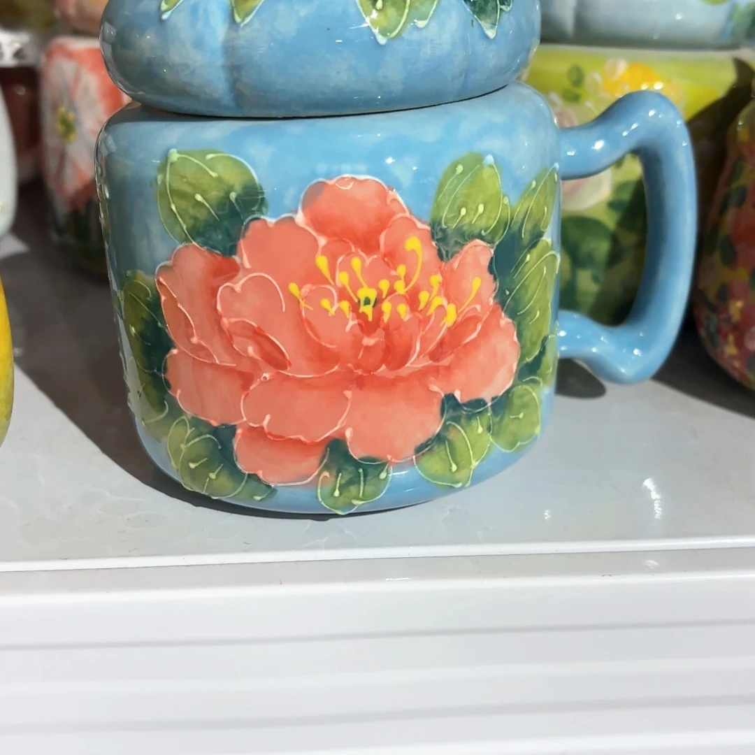 景德镇手绘高温釉下彩陶瓷茶具