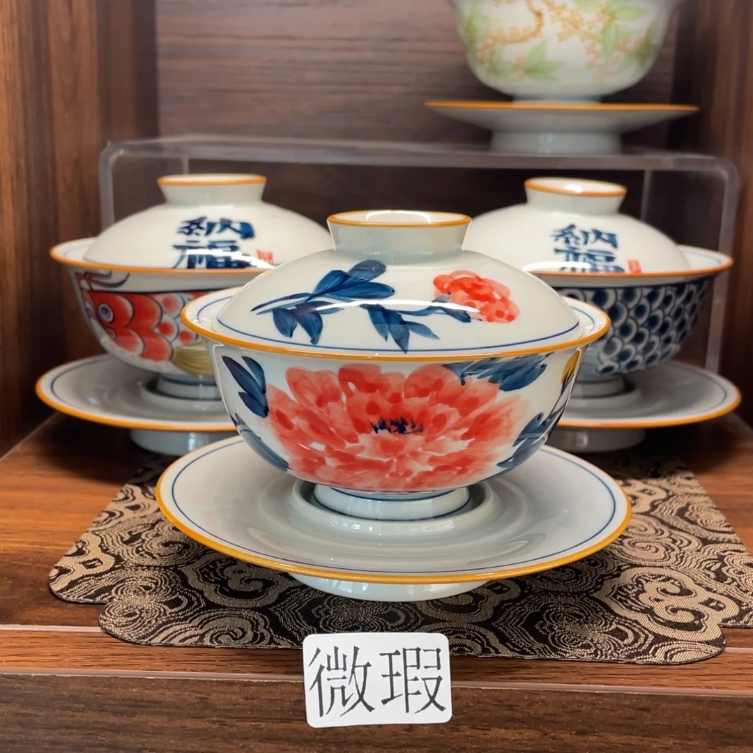 釉下老陶泥手工绘制