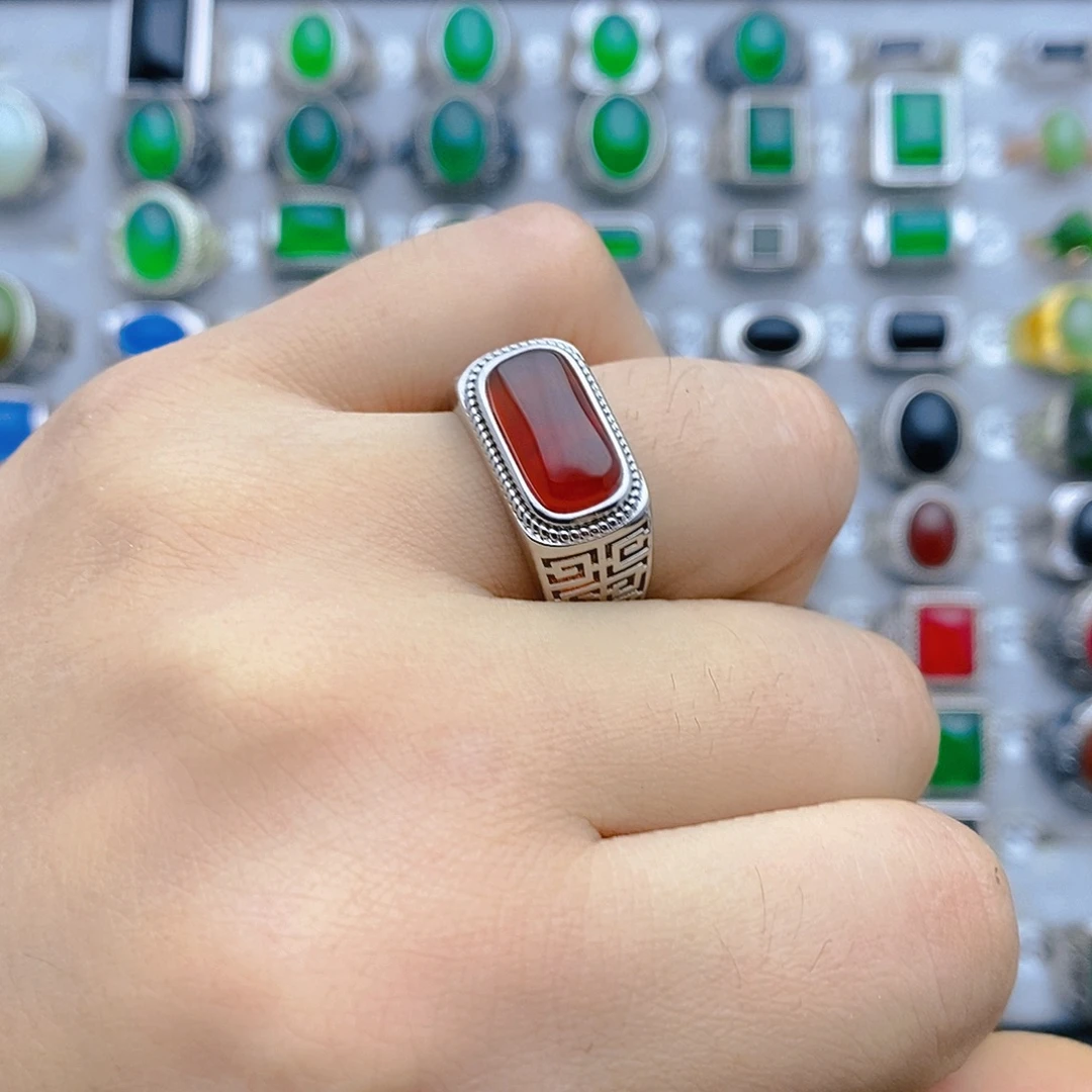 玛瑙/玉髓未镶嵌戒指