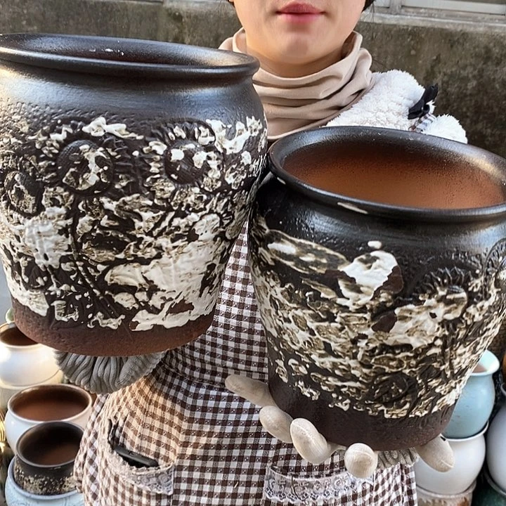 紫砂花盆正品口19高20