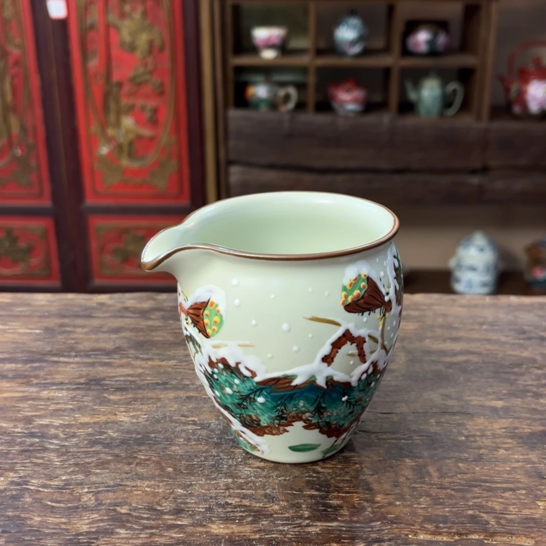 柴烧手工手绘陶瓷