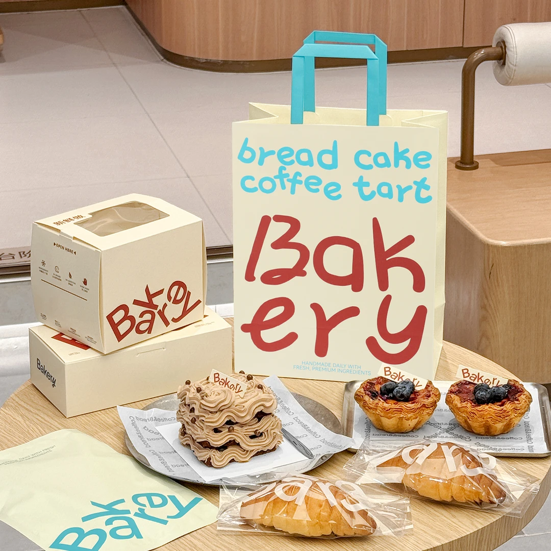 烘焙包装盒2/3寸蛋糕盒慕斯甜品开窗包装盒外带打包盒子商用定制