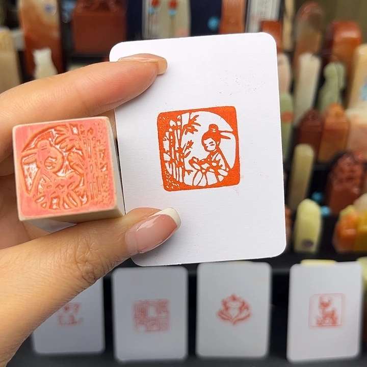 青田石印石书童2.5