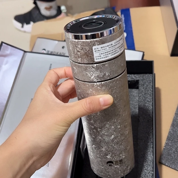 匡迪保温杯速开420420420白色纯钛