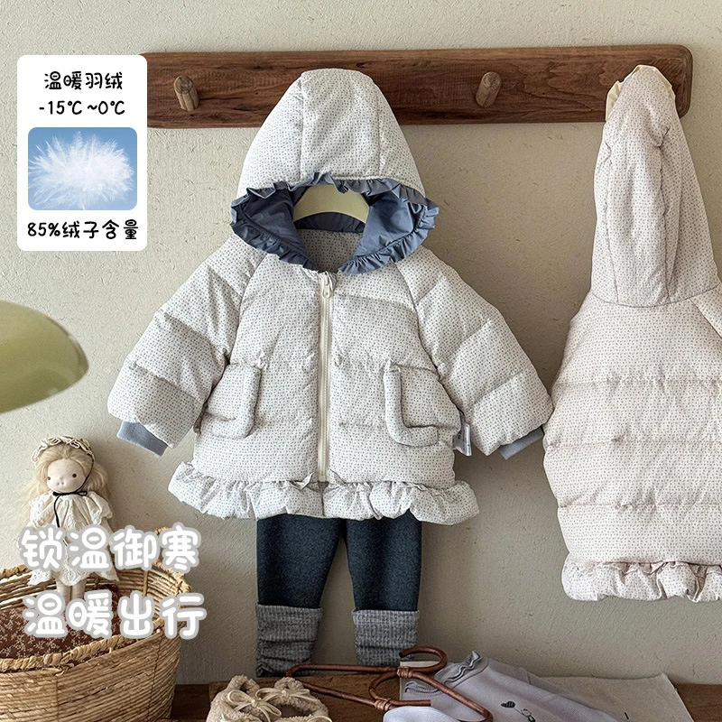 女童印花羽绒服新款冬装-2308