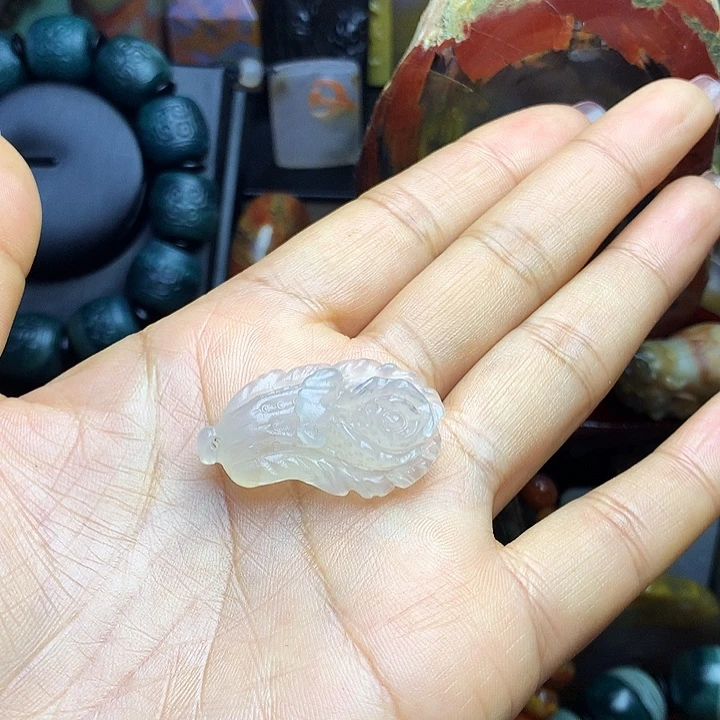 硅化玉未镶嵌吊坠(不含链)百财吊坠