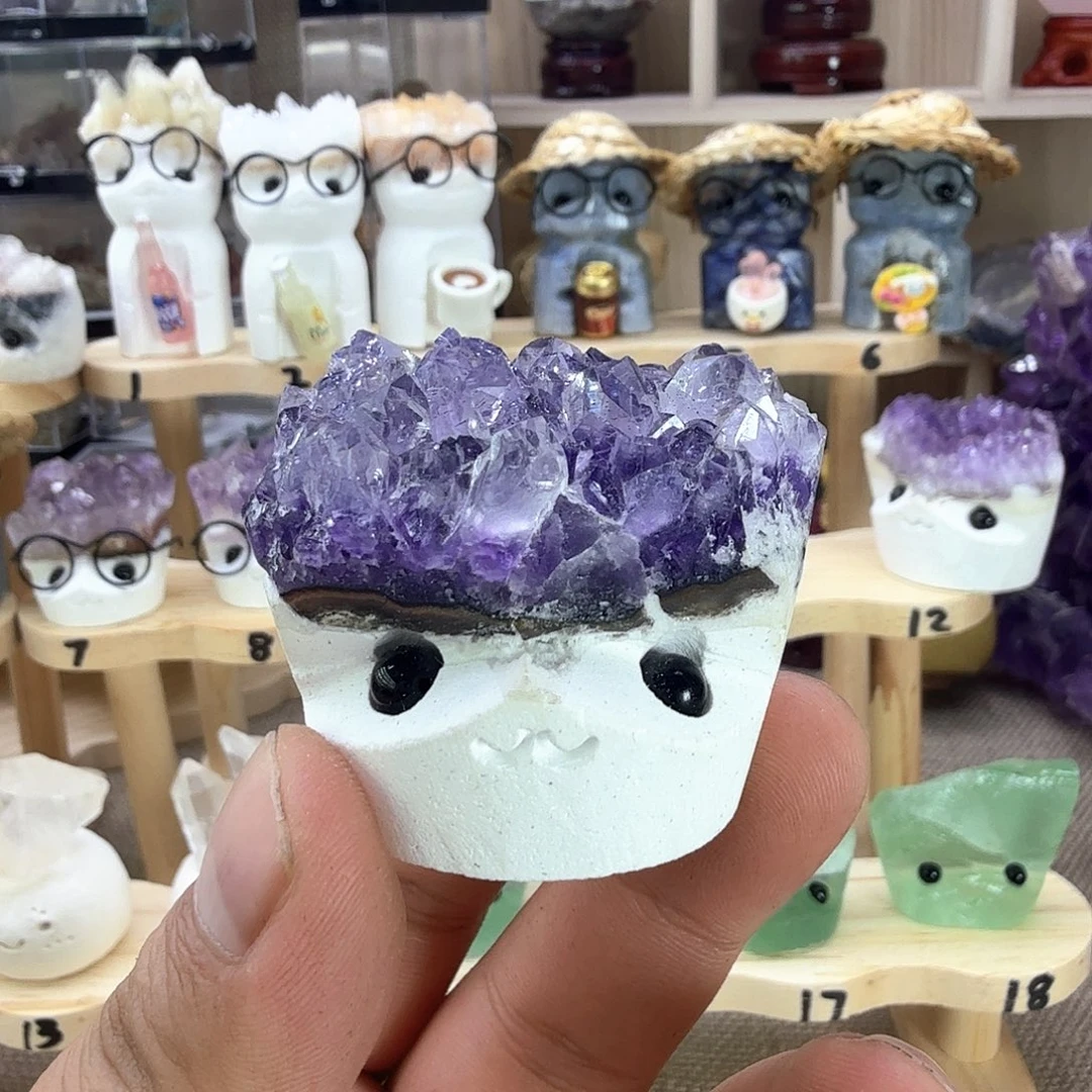 珠宝半成品未镶嵌紫晶