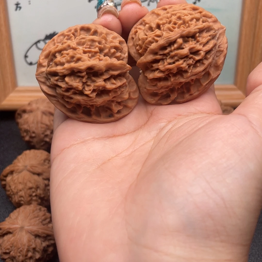 m***k把件文玩核桃42全品京八对