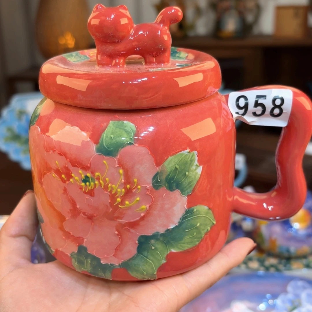 景德镇手绘高温釉下彩陶瓷茶具