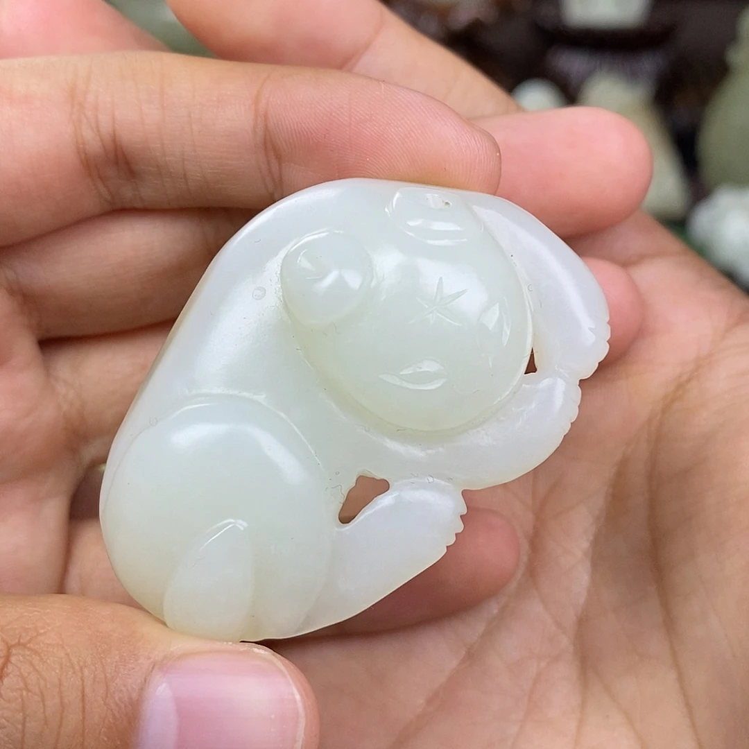 和田玉未镶嵌挂件