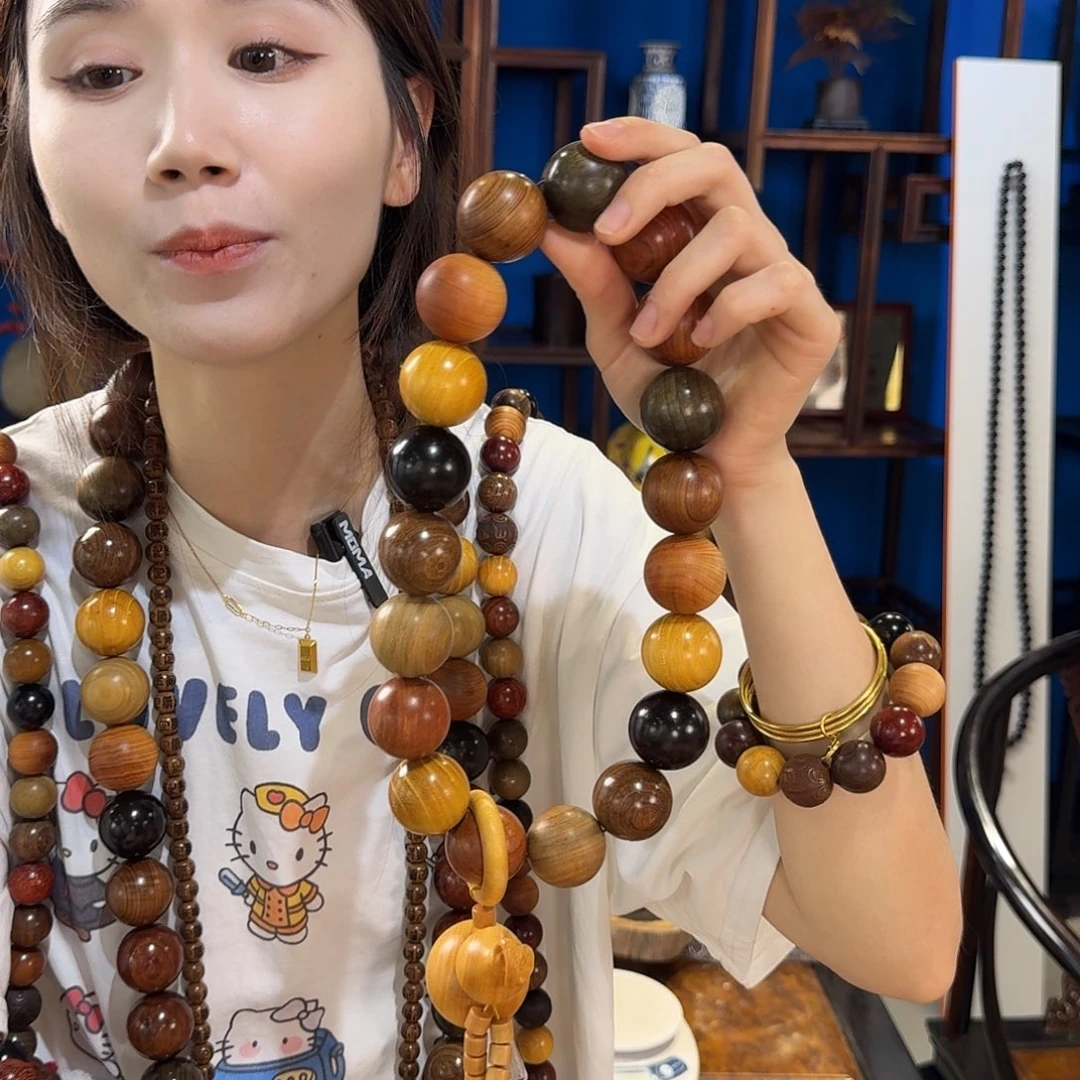 楠木（金丝楠）手串/手链3.0.多宝平安福禄手持