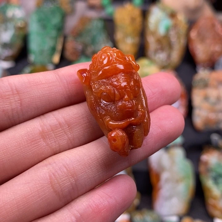 翡翠未镶嵌挂件缅甸天然翡翠A货