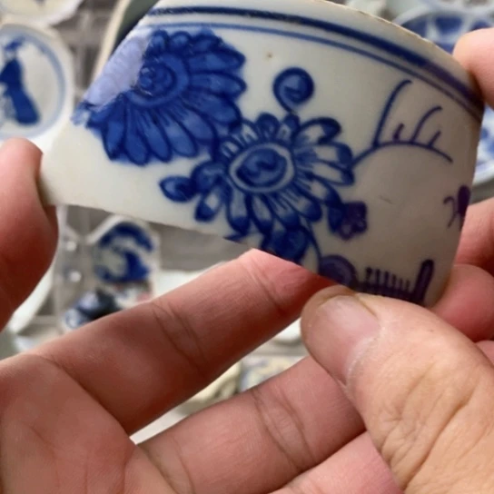 瓷片现代瓷器青花瓷片