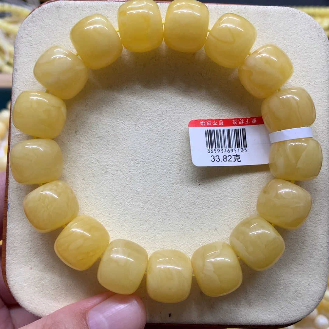 蜜蜡未镶嵌手链蜜蜡