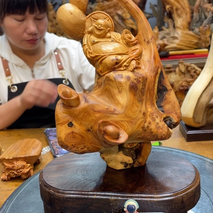 用***9柏木太行崖柏根雕