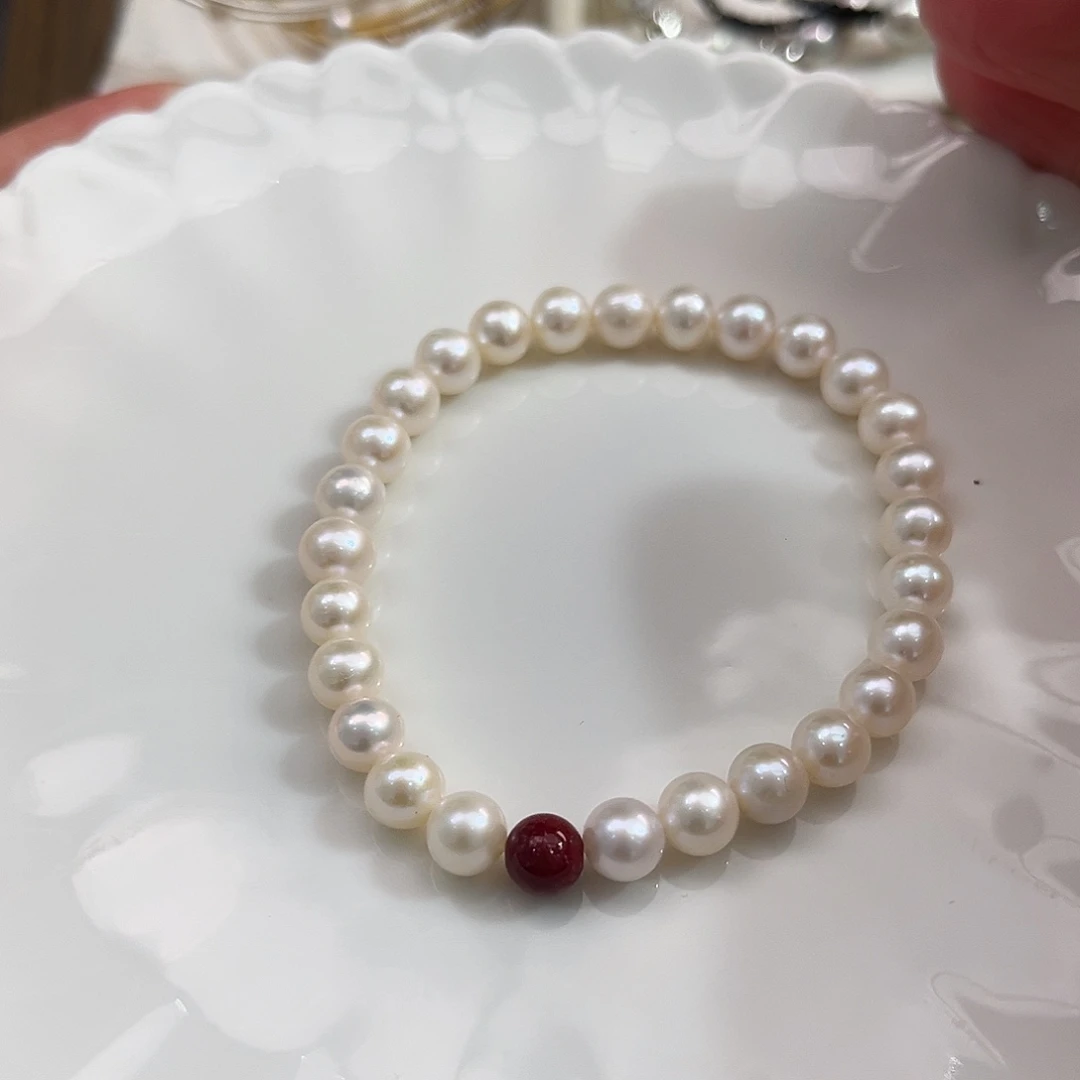 淡水珍珠未镶嵌特价无核手链