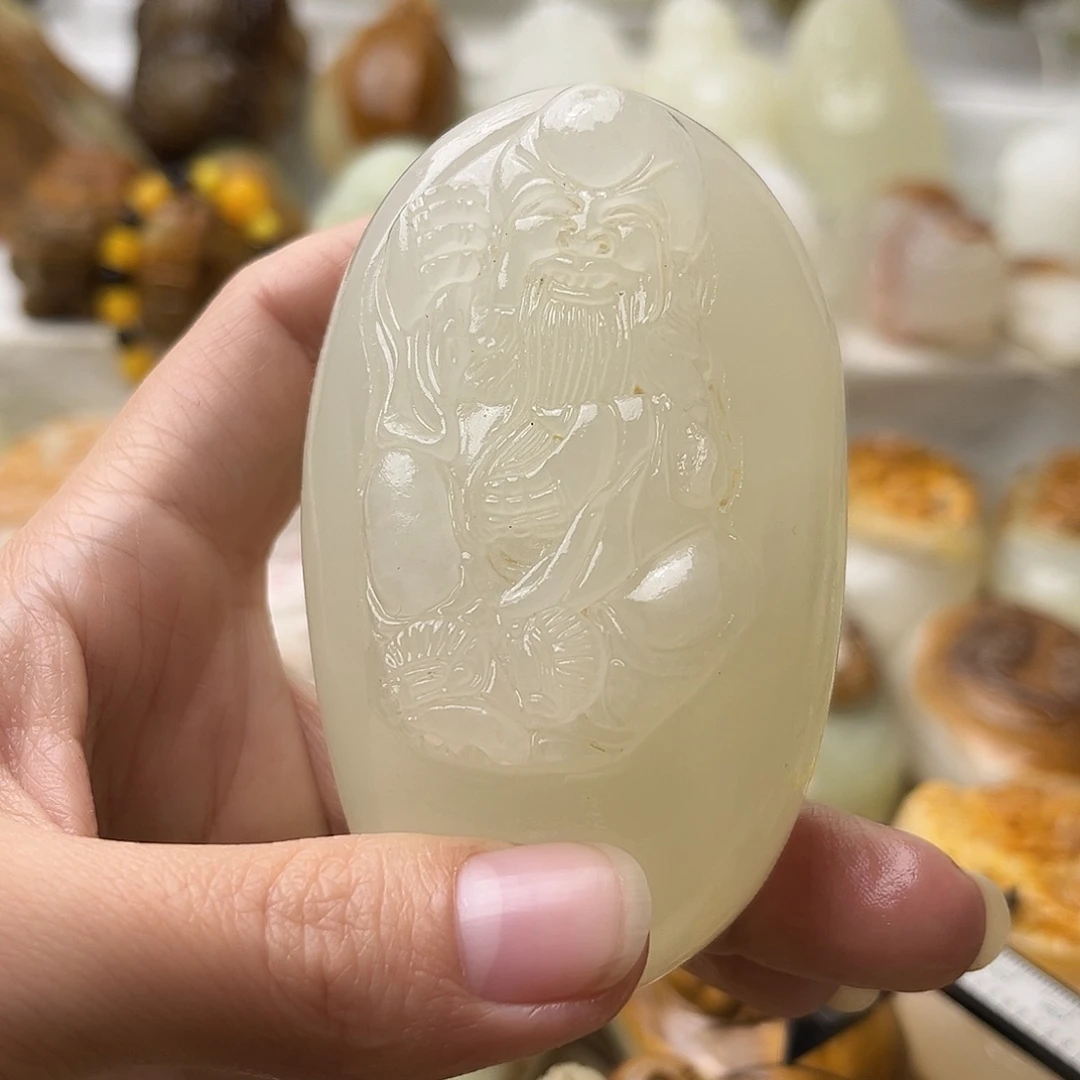 石材古青石不退换寿星