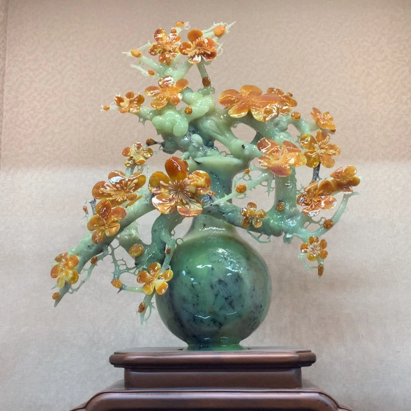 【闪购商品】未镶嵌蛇纹石玉摆件覆膜