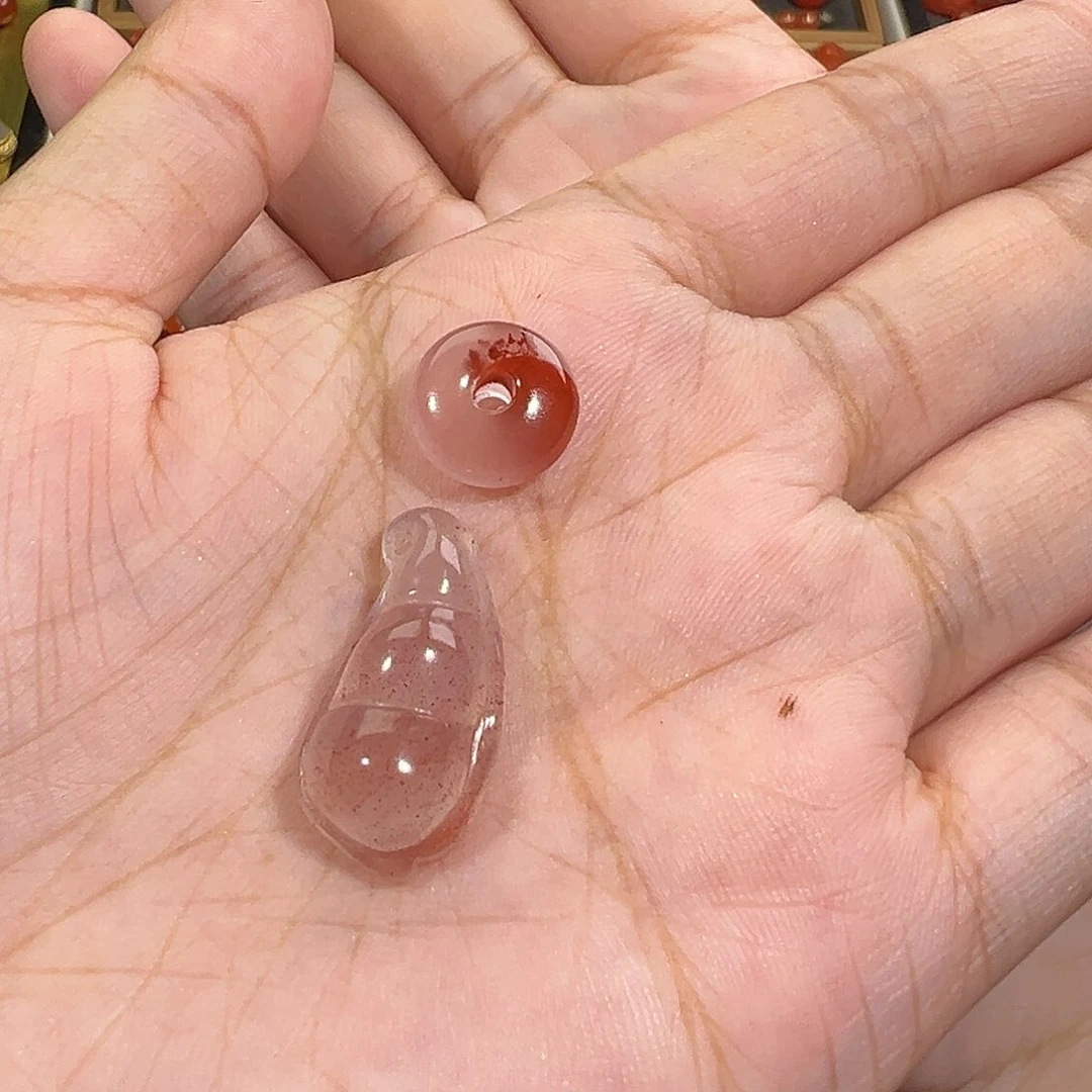 南红玛瑙未镶嵌珠宝奇石瑞*