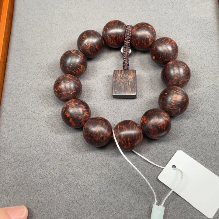 用***2黄花梨/降香黄檀手串/手链海南黄花梨爆满星空芝麻瘤疤20