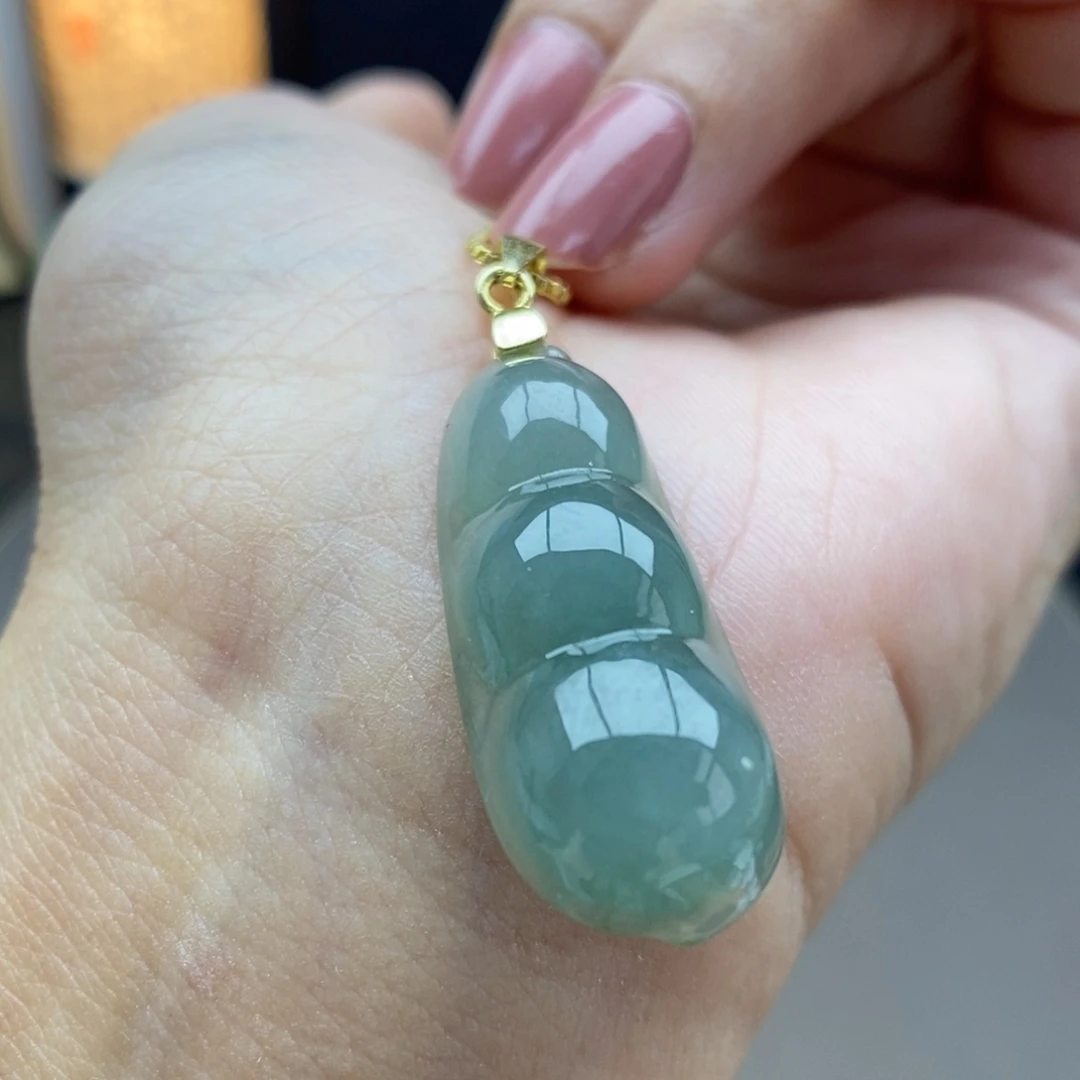 翡翠银S925镶嵌颈饰吊坠66