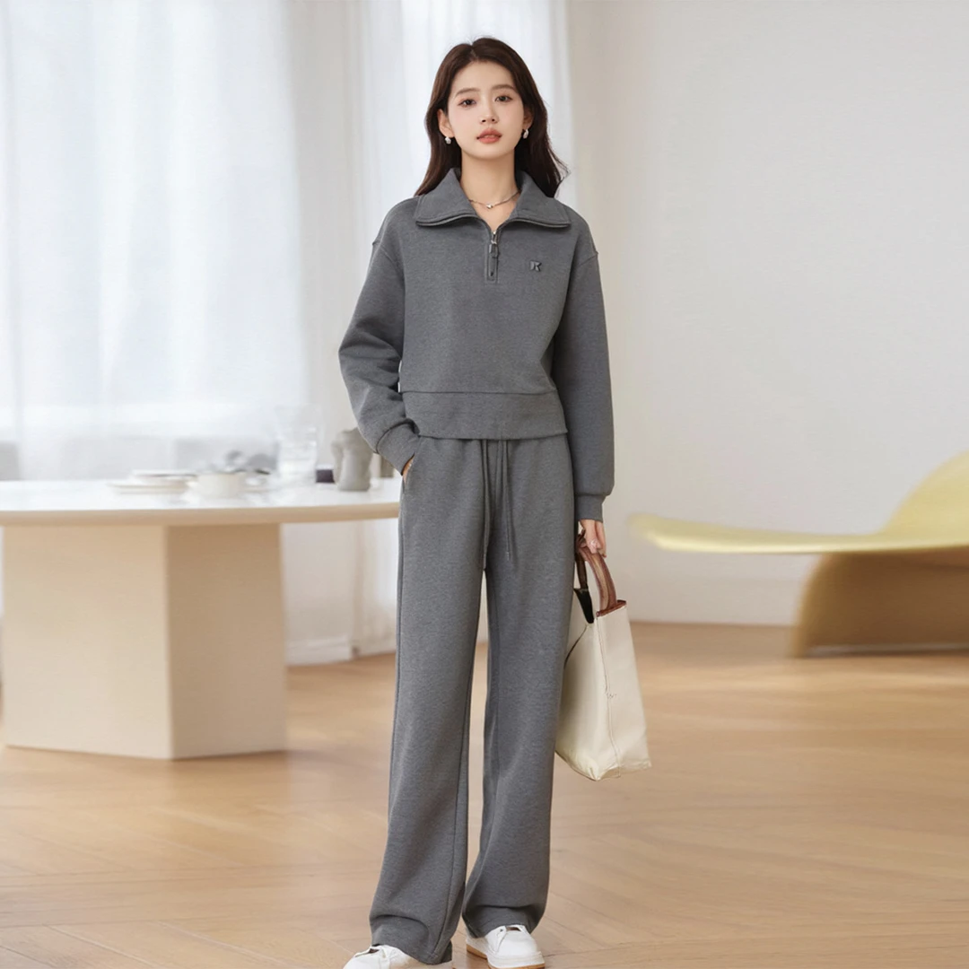 【佳】韩系简约大方休闲时尚套装2025冬季新款专柜撤柜女装