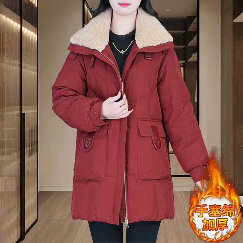 轻奢高级感洋气棉服外套女2025冬季新款宽松保暖加厚显瘦休闲棉衣