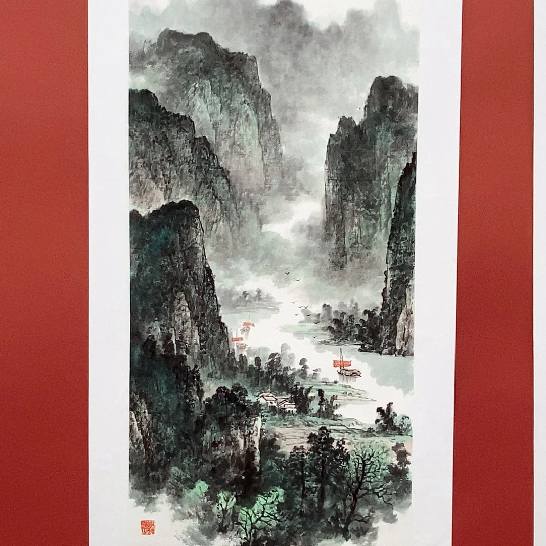 国画吕元忠三尺100*50精品佳作