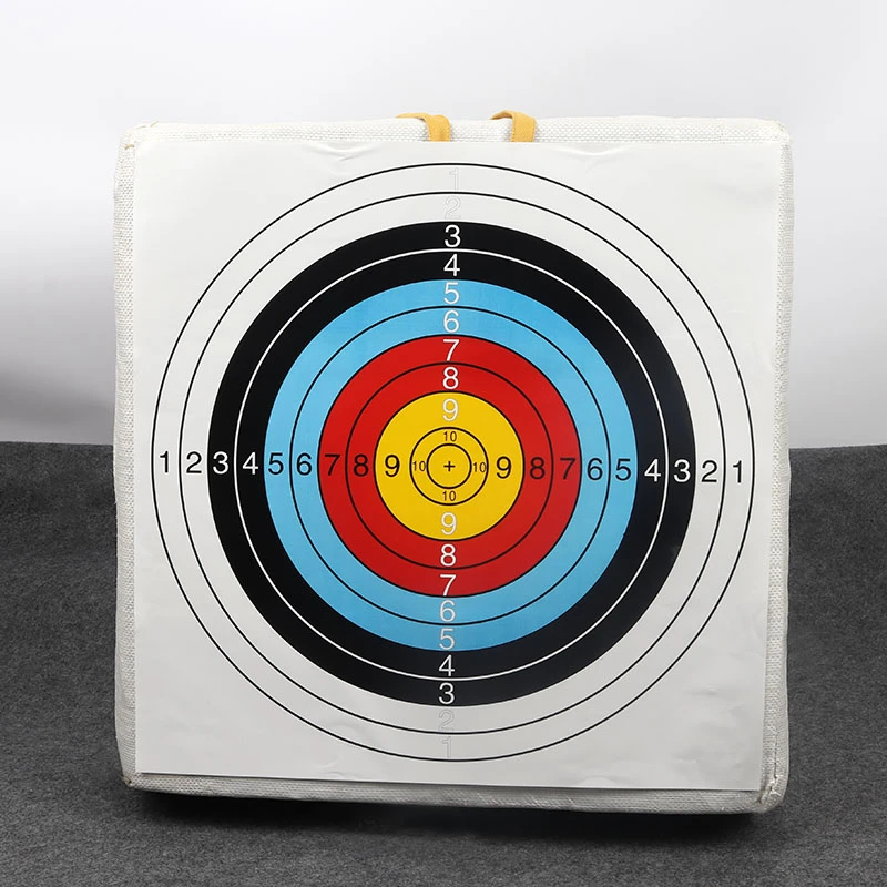 专业比赛射箭箭12cm厚白色草靶子射箭练习比赛靶子送靶纸靶钉