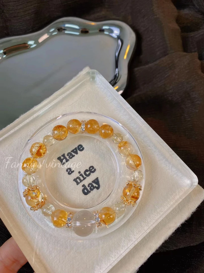 【富贵迷人】天然水晶手串原创小众设计水晶手串