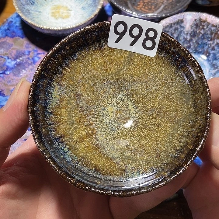 茶盏建窑建盏柴烧落灰